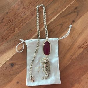 Kendra Scott maroon Rayne Necklace